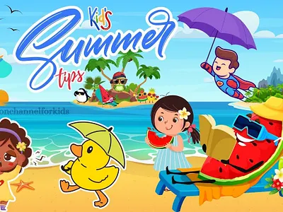Summer Tips - YouTube Thumbnail branding design dribbble graphic design illustration logo poster thumbnail vector youtube