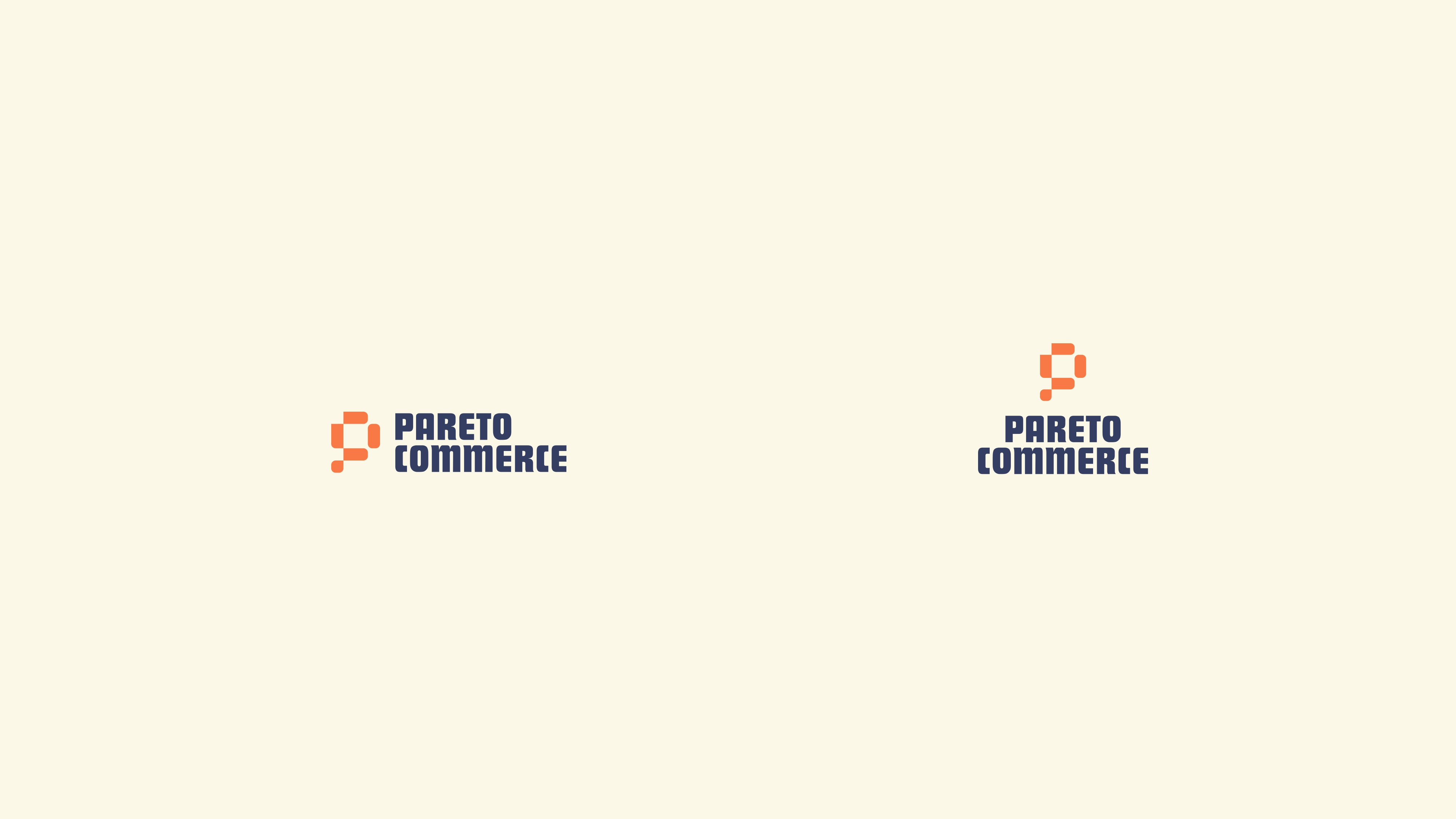 Pareto Commerce - Visual Identity brand identity ecommerce agency ecommerce growth growth marketing letter c logo letter p logo logo logomark monogram logo orange branding performance marketing pixel style shopify experts visual identity