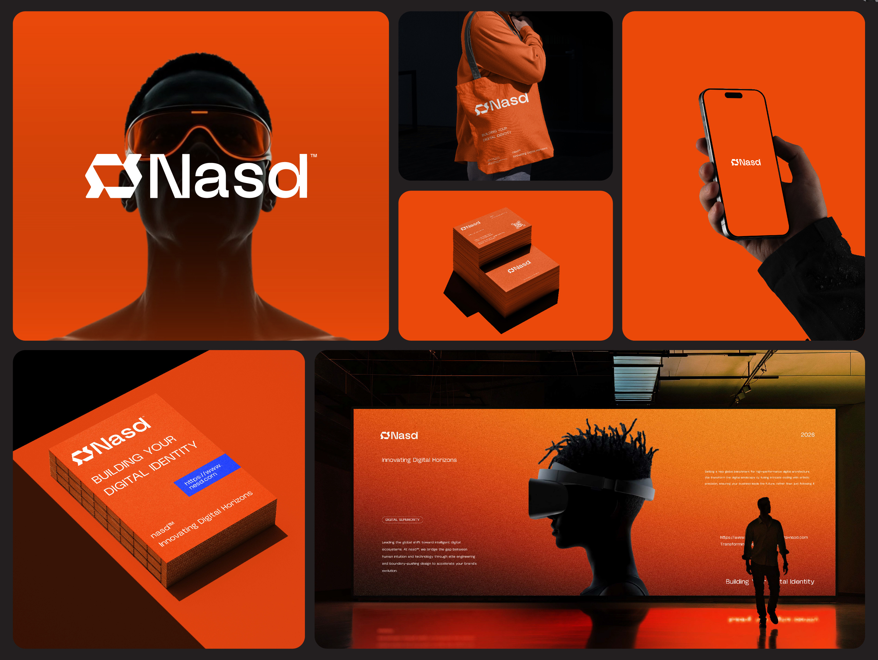 Nasd™ Logo & Brand Identity Digital Technology abstract logo brand identity branding gradient logo innovation logo logotype modern logo n letter logo n logo visual identity wire