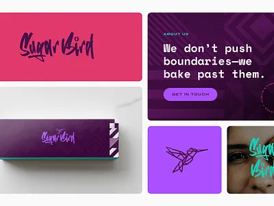 SugarBird Branding bakery bird brand identity branding cookies cpg food and bev graphic design logo retail typography visual identity