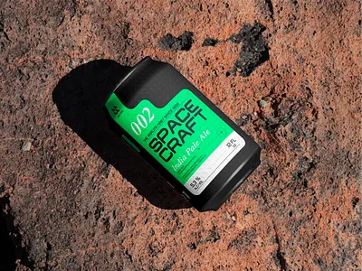 Space Craft 002 alcohol beer can branding brewing craft beer cyber punk drink font futuristic graphic design icon set illustration ipa label letters logo mocup space craft typo vector