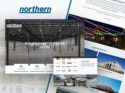 Northern Builders - New Website Design & Build branding buildings hero homepage ui ux uxui web web design website wordpress