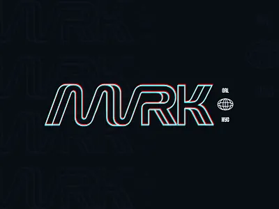 MVRK Studio – Experimental type brand design future globe graphic design line logo mark monoline studio tech text type