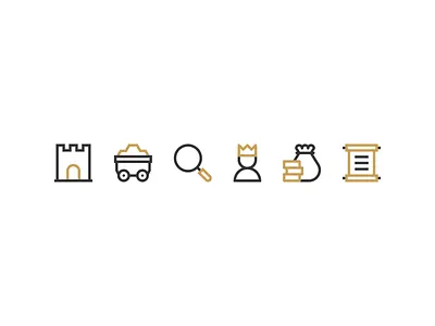 Kingdom icons castle design icon icons illustration king kingdom minimal minimalism minimalist ui vector