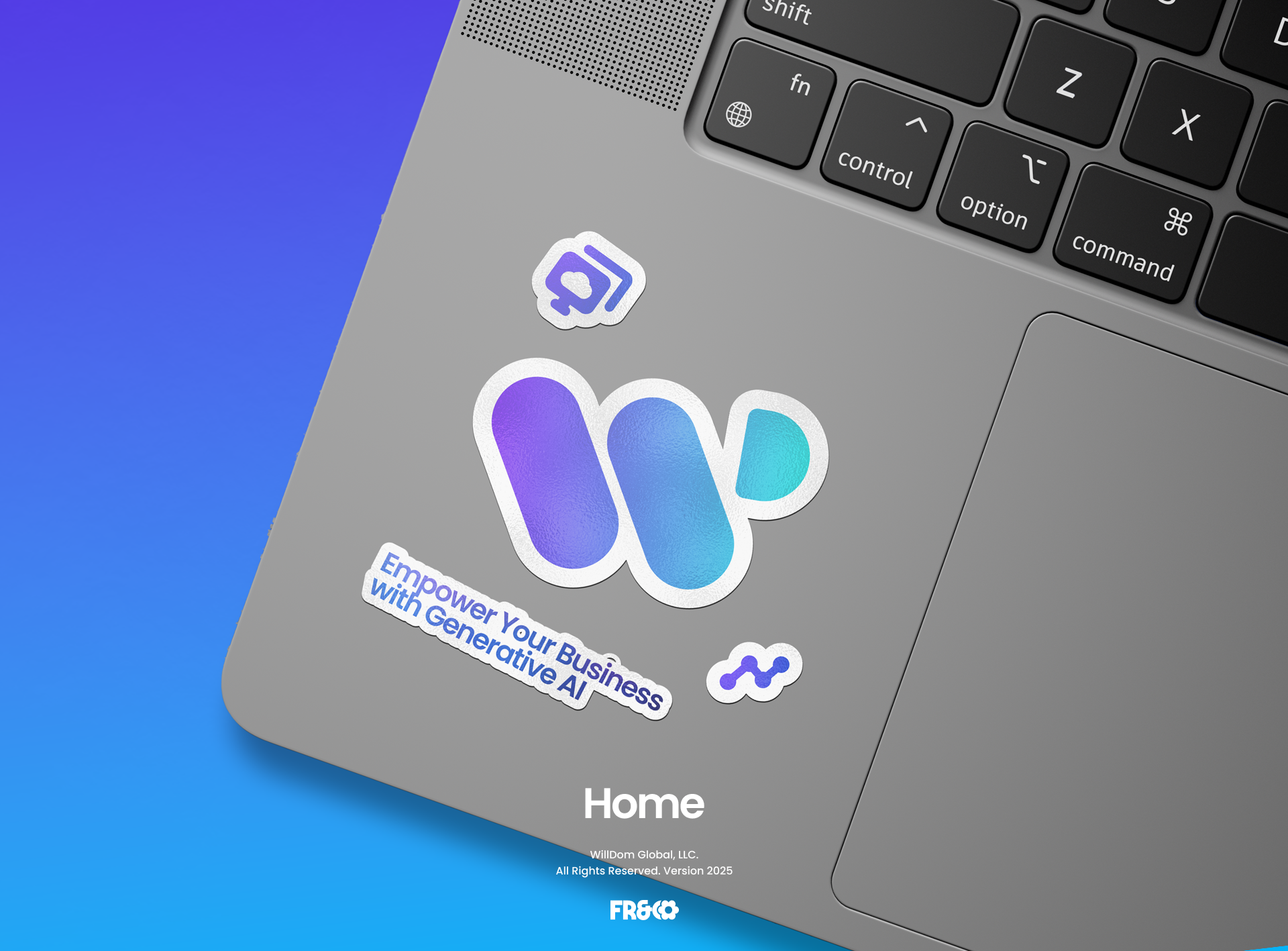 Website Home - Willdom blue figma layout prototype purple service tech web web design website willdom