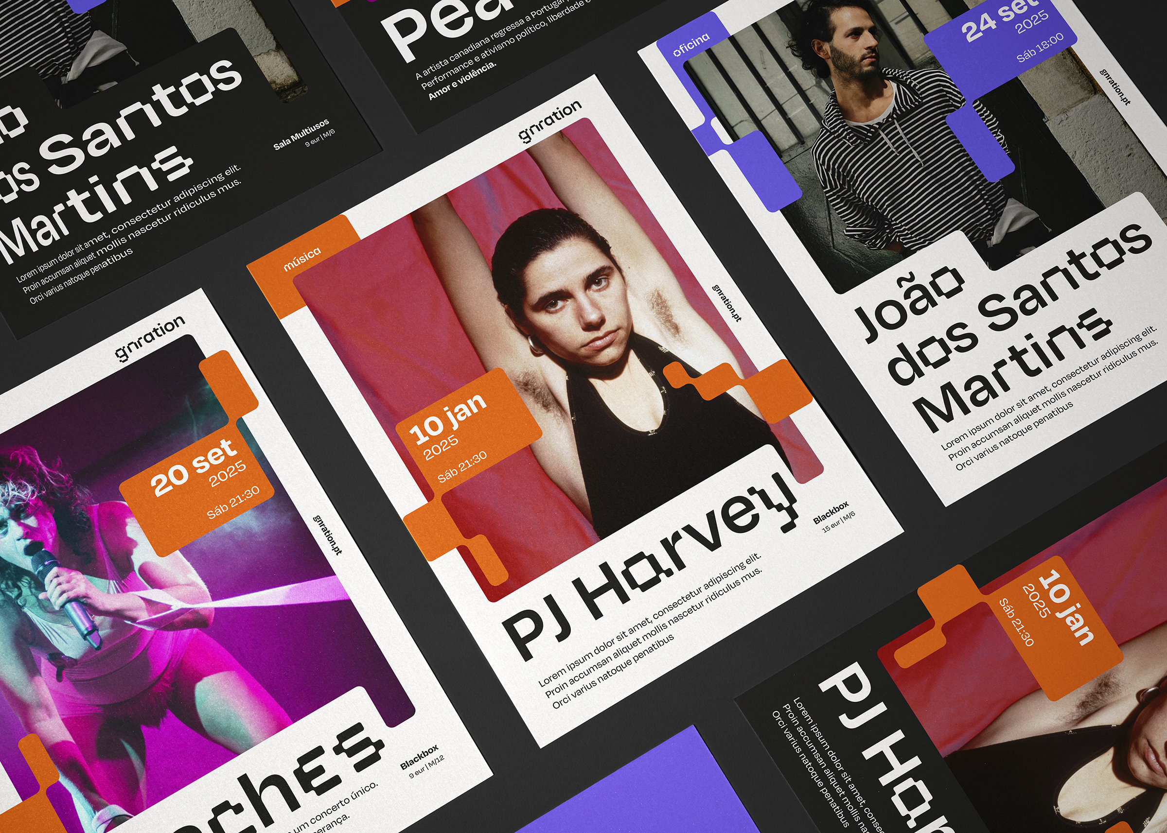 gnration — A flexible identity for cultural experimentation branding culture design graphic design modular motion graphics poster design social media visual identity