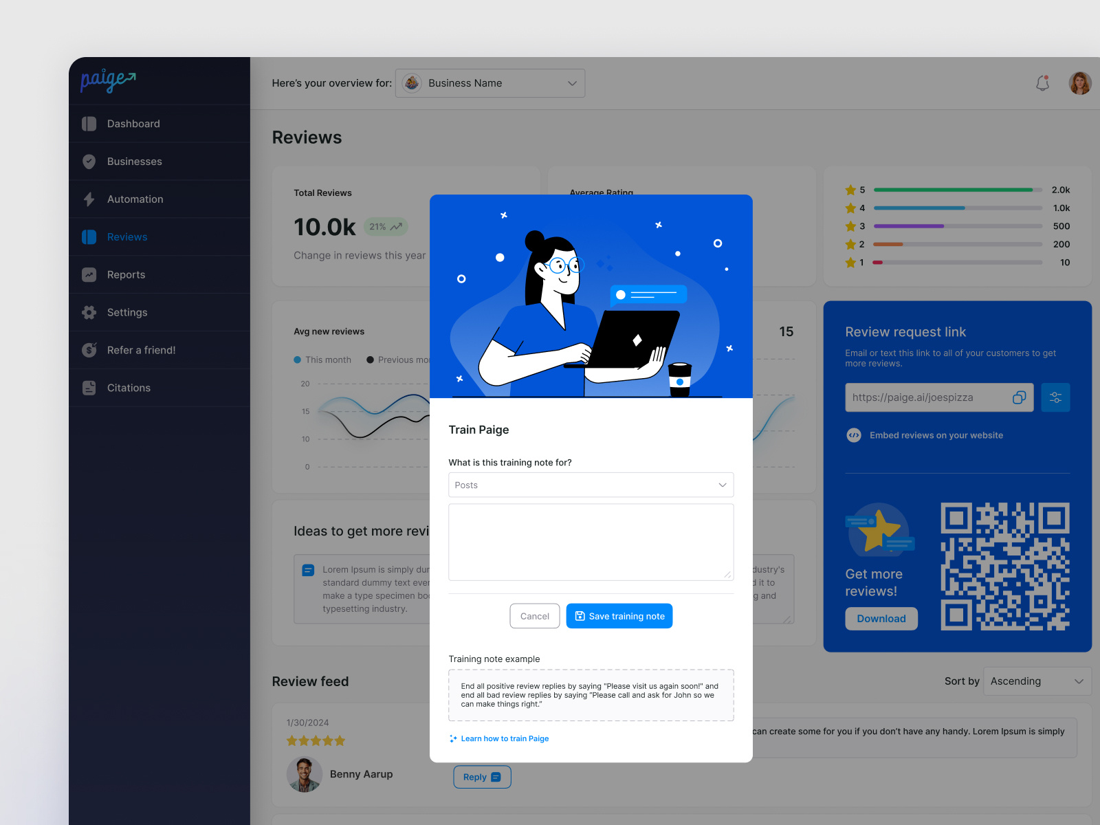 Paige | B2B SaaS E-Commerce Analytics Dashboard | PopUp | UI/UX. by ...