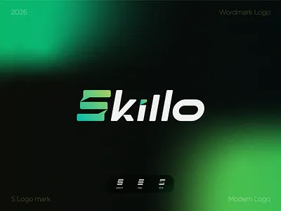 Skillo – Modern S Letter Logo Design aibranding branddesign brandidentity branding creative digitalbranding gradientlogo letterlogo logo logodesign minimal modernlogo saaslogo sletterlogo startupbranding techlogo