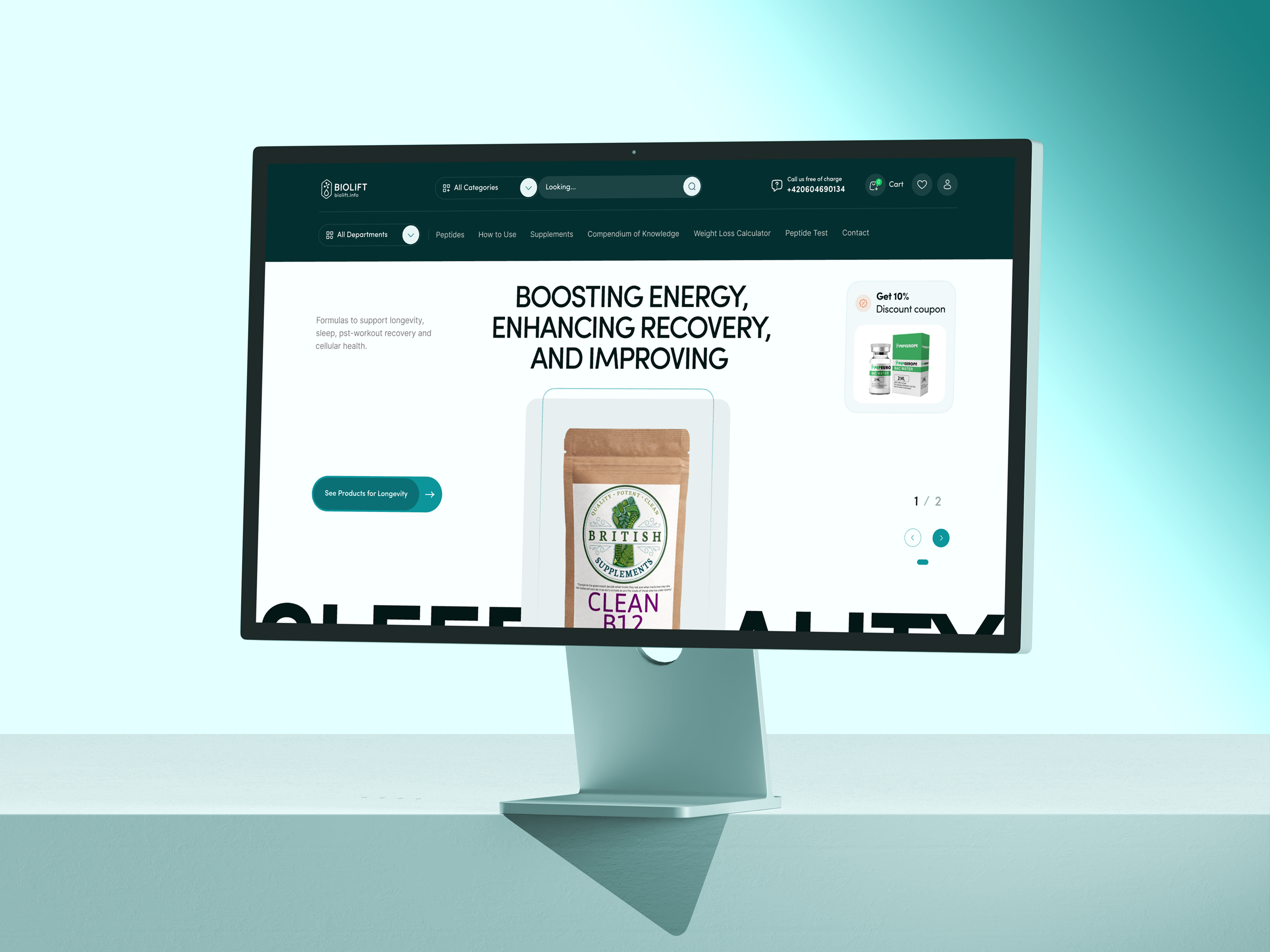 Nutrition Supplements Landing Page case study fitness application fitness website health website healthcare healthcare product homepage landing page medicine nutrition landing page nutritionist pharmacy product design supplement supplement website web design webdesign webpage website website design