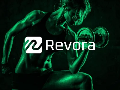 Fitness Logo & Branding active athletic body fitness brand identity branding creative design fitness fitness branding fitness logo gym identity letter r logo logo logo design modern logo performance sports workout