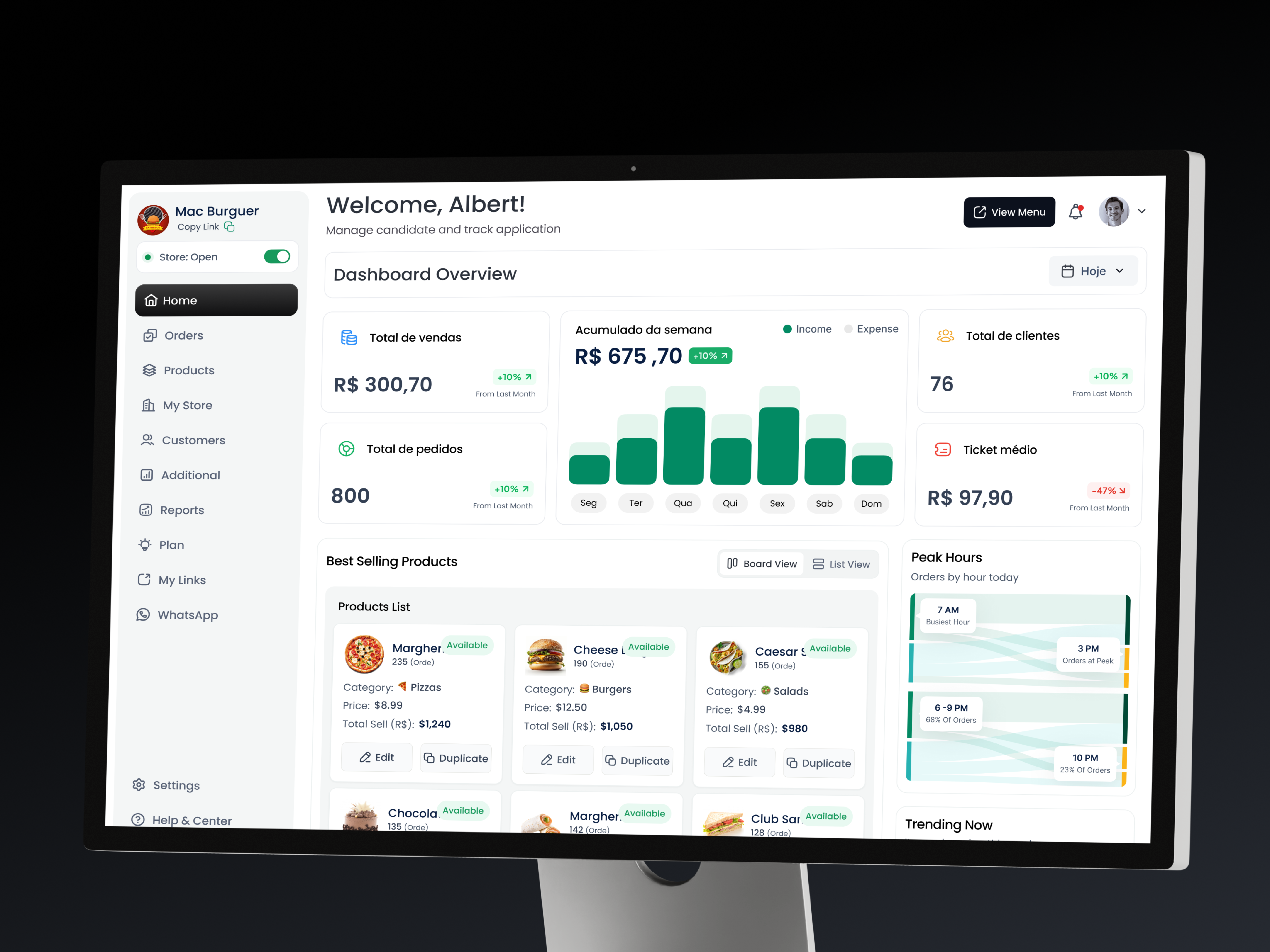 Restaurant Dashboard UI Design — Sales Analytics Web App admin dashboard analytics dashboard app design clean ui dashboard design data visualization design system figma design fintech ui minimal ui modern ui pos dashboard product design restaurant dashboard saas design ui ux design user interface ux design web app design web app ui