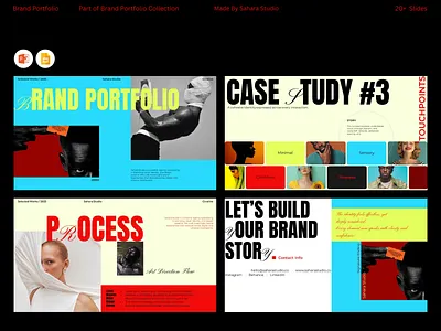 Brand Portfolio Presentation Template. agency profile brand identity brand portfolio case study company profile corporate creative agency creative studio design portfolio design system editorial design google slides luxury presentation modern slides pitch deck professional slides typography visual identity