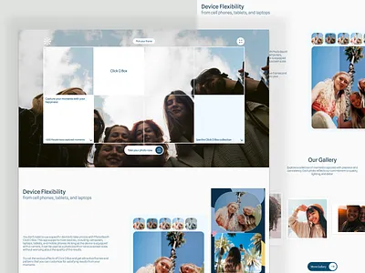 PhotoBox – Interactive Photo Booth Website clean design company profile design desktop interactive design landing page landing page ui minimalist modern design modern photobooth photobooth photobox photography ui uidesign uiux ux uxdesign web design website