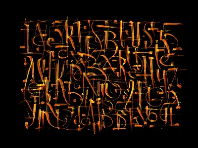 Calligraphy / Mikhailov 3d animation art brand design branding brush calligraphy design dribbble font fonts graphic design identity logo logotype motion graphics print tipography type ui
