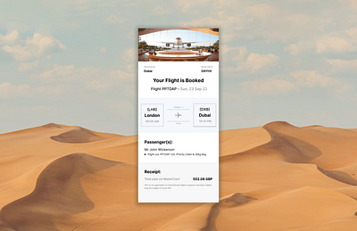 Daily UI :: 017 Email receipt for a flight. appui branding dailyui dailyuichallenge digitaldesign email flight flights flightticket interfacedesign mobile receipt ui uidesign uiuxdesign userexperience userinterface uxuidesign webdesign