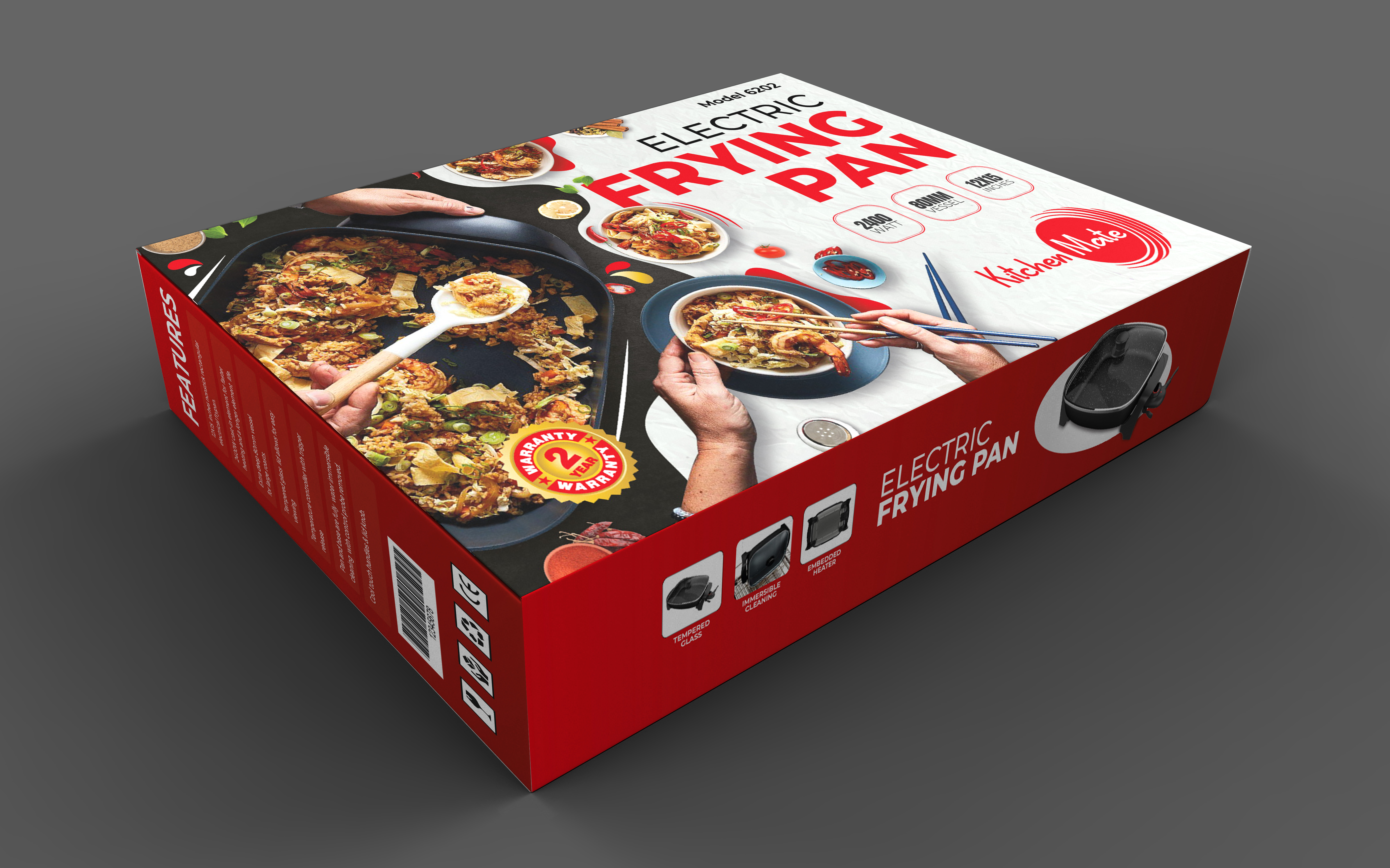 Electric Frying Pan Packaging art box branding custombox custompackaging design foodpackaging giftbox graphicdesign kemasan logo marketing packaging packagingbox packagingdesign packagingideas packagingmurah packing paperbag printing