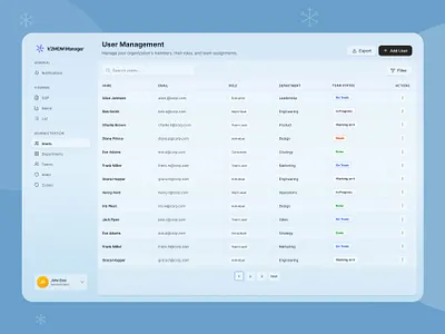 Frosted Glass Dashboard • Modern Ocean-Blue Admin UI admin adminui branding cleanui dashboard figma interface ui user experience