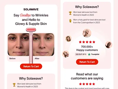 Email Design Concept for Solawave email emaildesign emaildesigner emailnewsletter emailtemplate healthcare klaviyo mailchimps minimal minimalnewsletter newsletter newsletterdesign newsletterdesigner omnisend prototype skin skincare skincareemail ui uiux