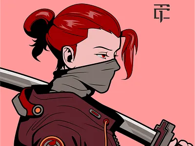 REWORK AZUKI BY TAKACLIPA character character design character illustration graphic design logo nft nft design