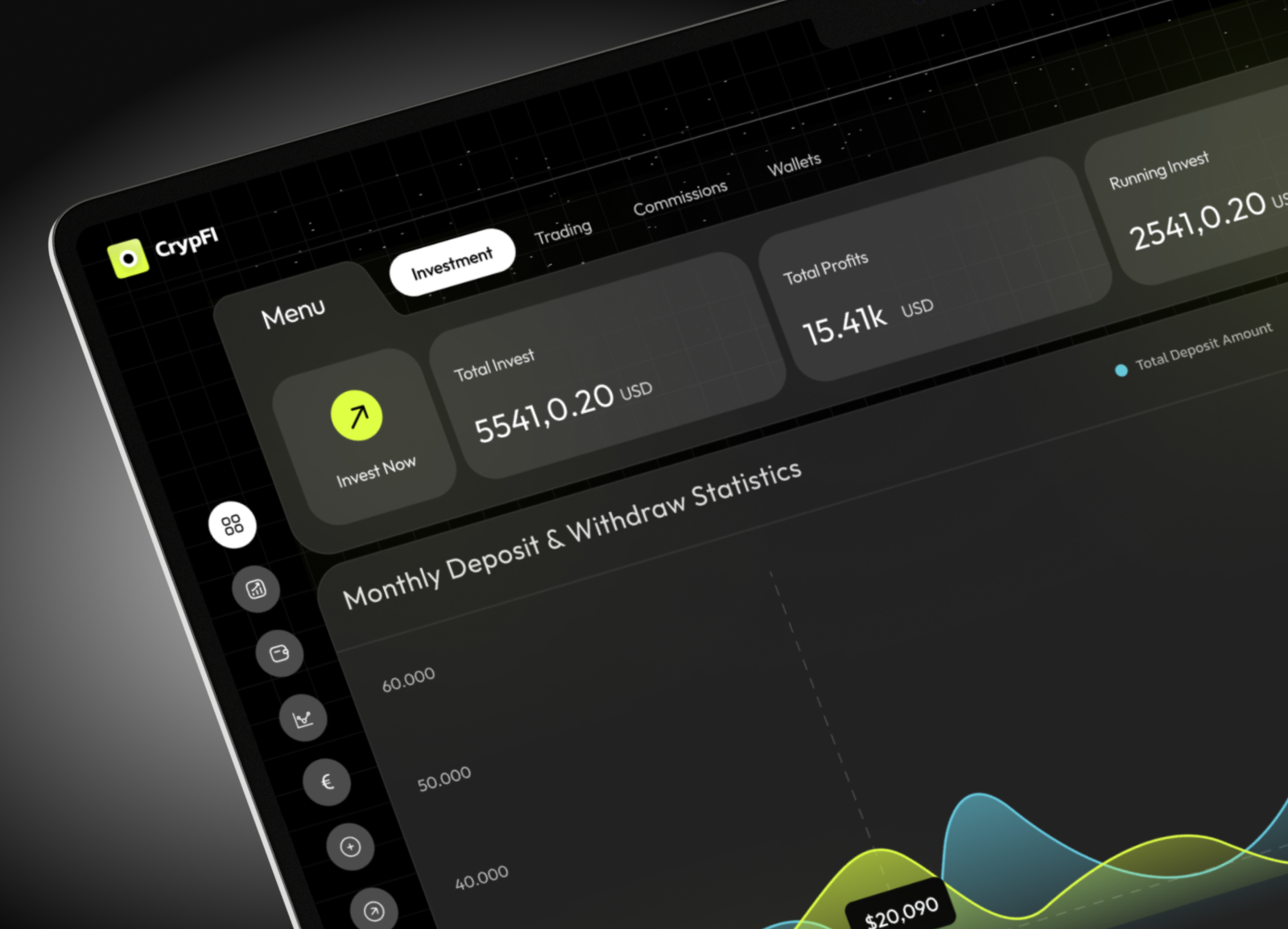 CrypFI - Crypto Dashboard HYIP crypto crypto currency crypto dashboard crypto design crypto ui dashboard design finance hyip trading trading dashboard trading ui ui design ui ux