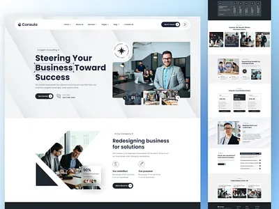 Steering Your Business Toward Success branding consultancy consulting company consulting firms corporate creative agency creative business creative design design illustration ui ux