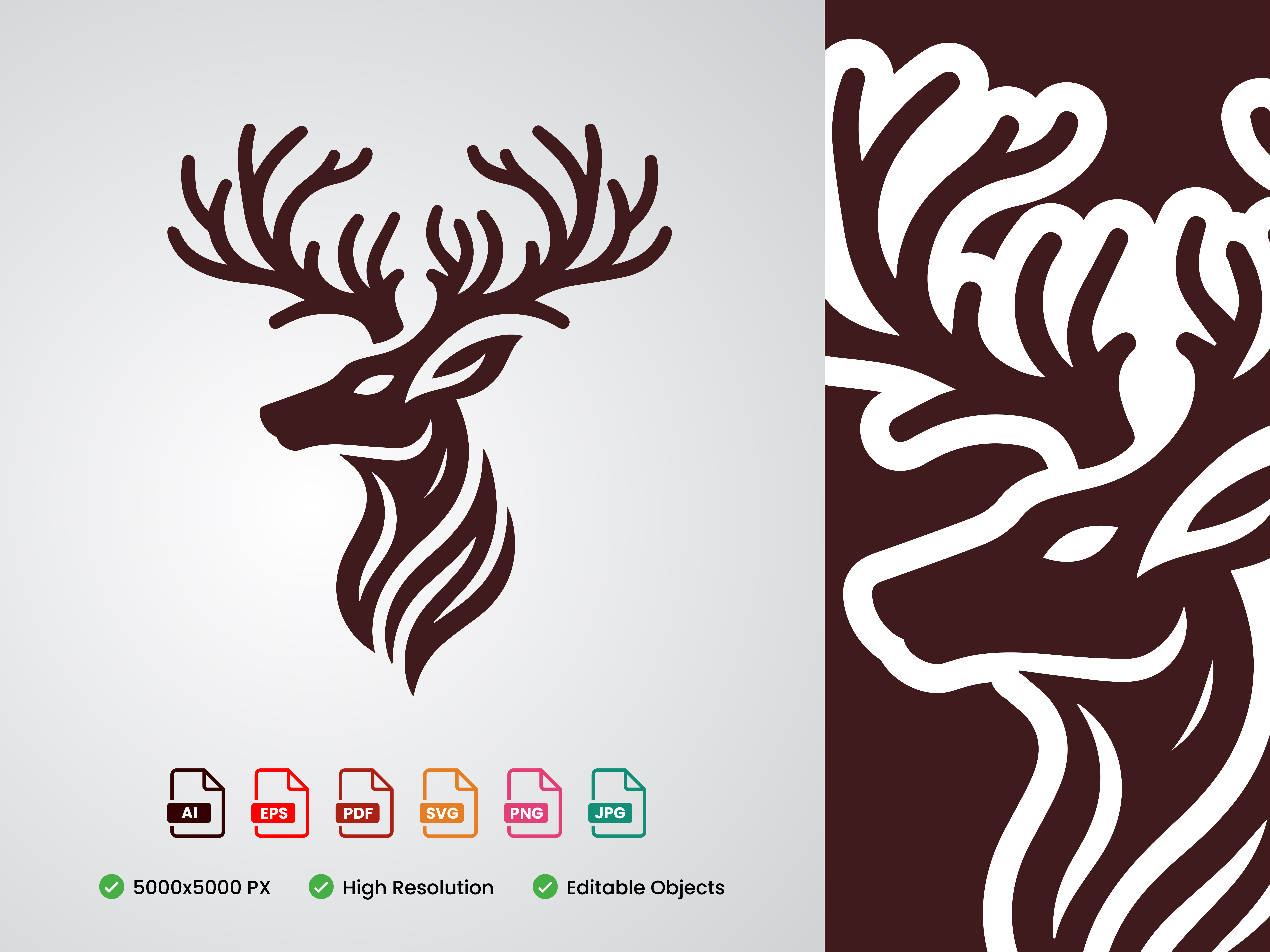 Majestic Stag – Modern Heritage Logo Design animal antlers branding deer distillery emblem heritage hunting icon identity logo luxury minimalist modern nature outdoors shield stag vector wildlife