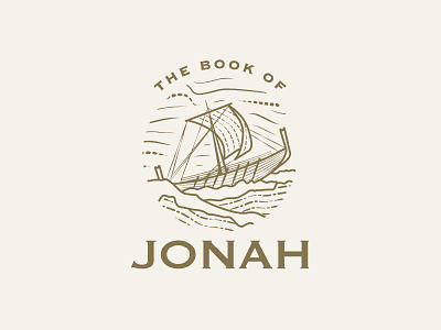 The Book of Jonah | Sermon Series bible boat branding church detail etch graphic illustration jesus jonah ocean sea series sermon ship simple storm vintage whale wood