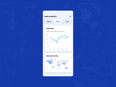 Daily UI :: 018 Analytics Chart. analyticsui appdesign appui blue chart dailyui dailyuichallenge data dataanalytics digitaldesign ecommerce graphic design interfacedesign mobiledesign reports sales uichallenge uiuxdesign userexperience uxuidesign