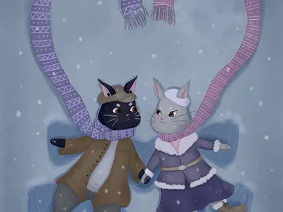 All I Want for Christmas Is You 2d animals bunny cartoon characters design children illustration christmas family illustration kids illustrations love love story picture book postcard rabbits snow st valentines day stylized vintage winter