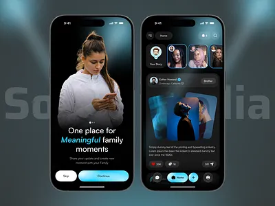 Social Community Mobile App app app design comment community forum group like mobile app non profit nonprofit post social social media social network ui design ux design weekly warm up