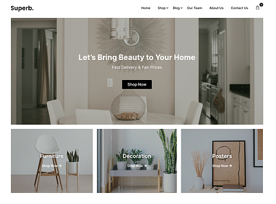 Upcoming eCommerce theme called Superb Ecommerce blog design ecommerce graphic design retail shop site store ui webshop website wordpress