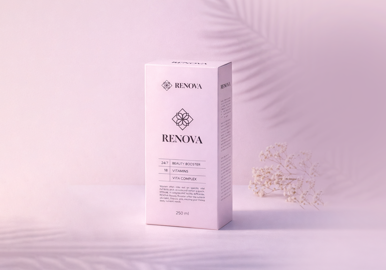 Beauty Booster Supplements Packaging • concept 2 beauty cosmetic face care graphic design minimalistic packaging selfcare supplements wellness