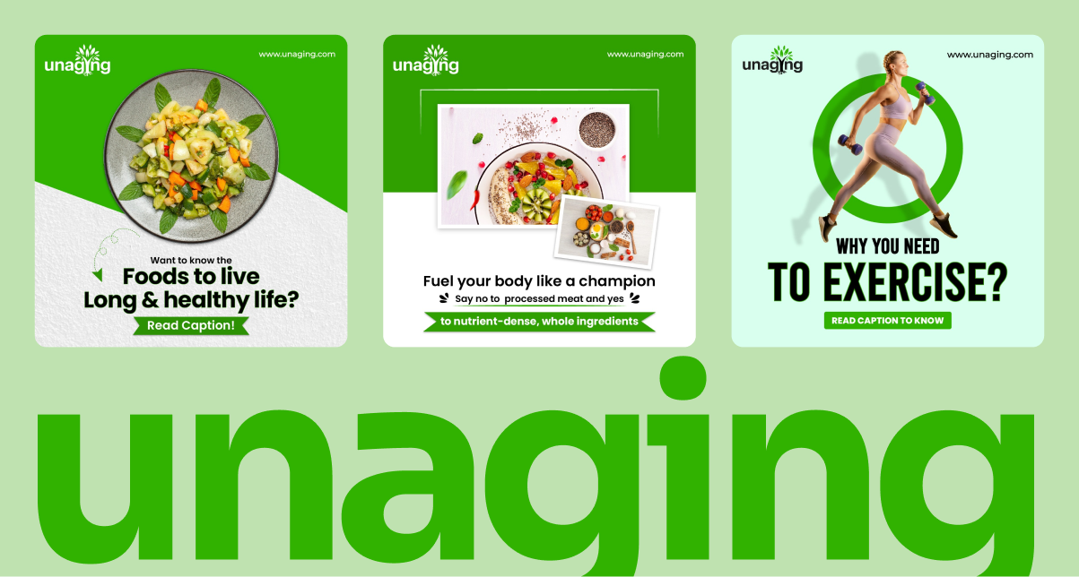 Healthy Lifestyle Social Media Design brand identity branding figma fitness health healthy lifestyle instagram post logo marketing design modern design nutrition photoshop social media design ui