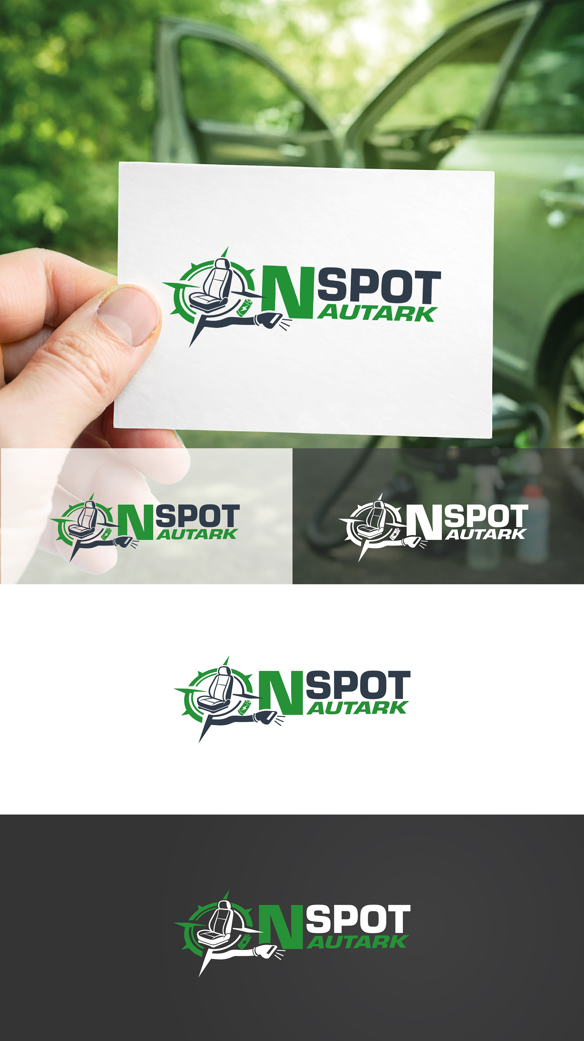 Mobile Car Detailing — emblem & wordmark auto service branding car cleaning eco friendly emblem icon logo mobile detailing mockup vector vehicle graphics wordmark
