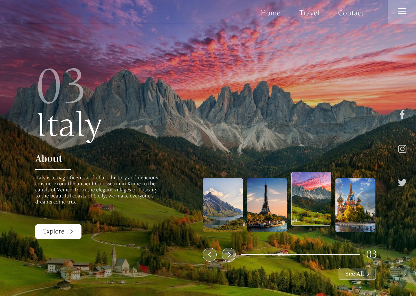 Travel UI\UX design (Desktop) animation country figma landscape travel ui ux web design