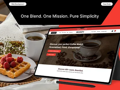 Coffee Brand Website — Personalization-Driven UX/UI branding cleanui coffeebrand conversion d2c digitalexperience ecommerce interface modernui personalization productdesign quizflow uidesign uiux userexperience uxdesign visualdesign webdesign website webui