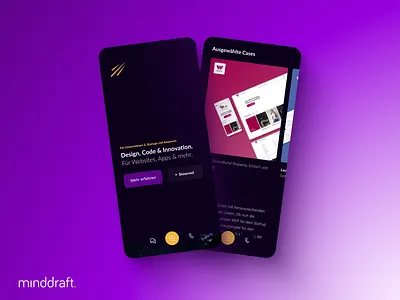Website Relaunch minddraft branding design ui ux