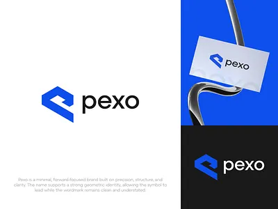 Pexo — Logo & Brand Identity brand guideline brand logo brand style guide brandidentity branding branding kit business logo geometric logo graphic design logo logo design logo designer logotype minimalist logo modern logo p lettermark p logo pexo logo startups timeless logo