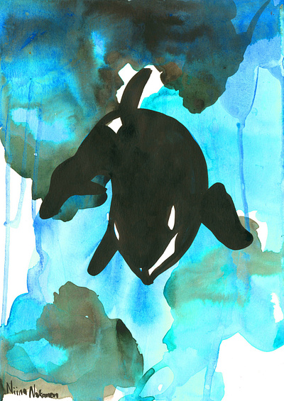 Orca Turquoise Palette sea art
