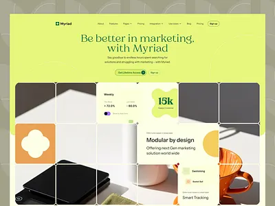 Next-Gen Marketing Dashboard Website Design analytics platform branding clean layout dribbleshots marketing dashboard modern ui saas website web ui design