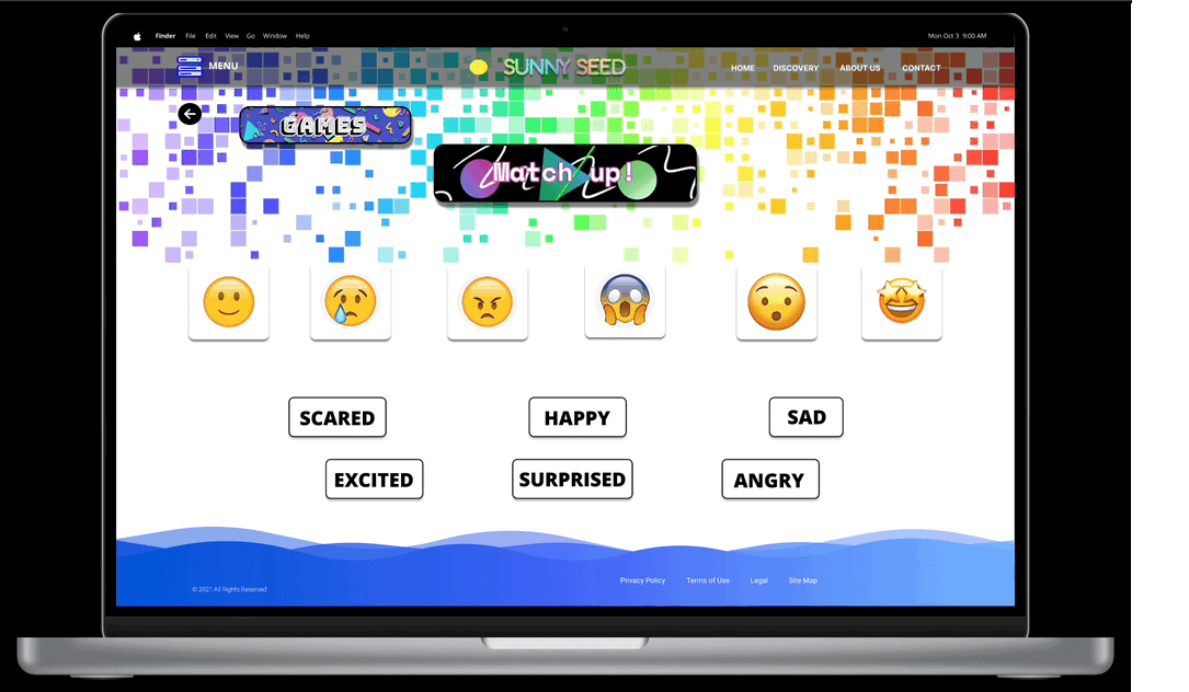 Sunny Seed- Match up game design product design ui ux web