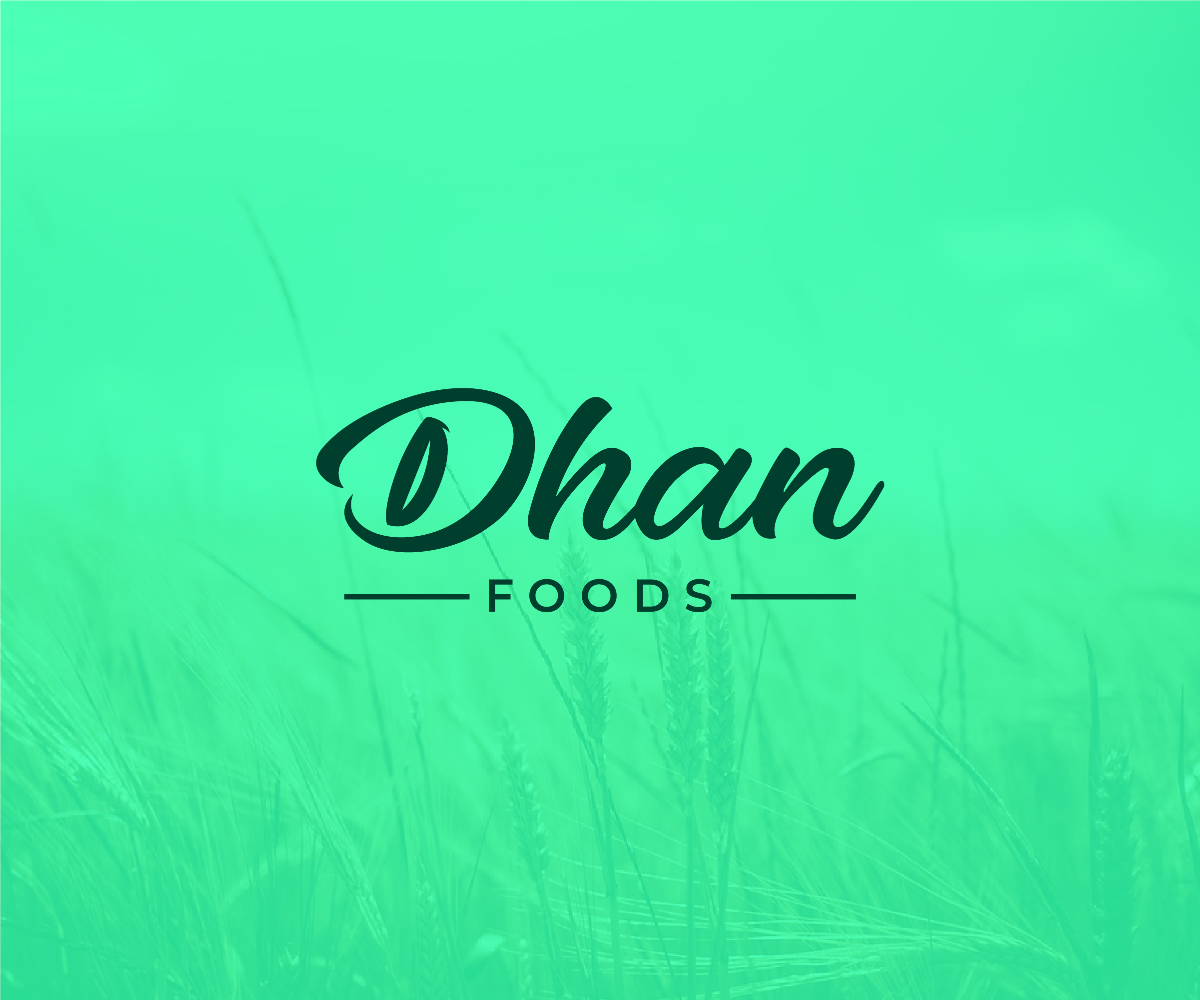 Dhan Food Logo brand identity branding food food logo graphic design graphic designer logo logo design logo designer nature logo visual identity
