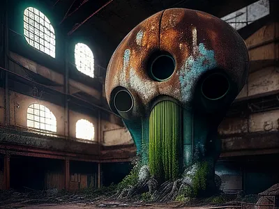 Alien urbex aigeneratedart