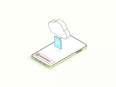 Cloud Backup Animated illustration branding colorful design graphic design illustration isometric logo ui ux vector