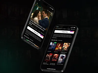 Short Drama App: Boosting CTR with AI Visuals dark ui drama app ios movie movie app netflix