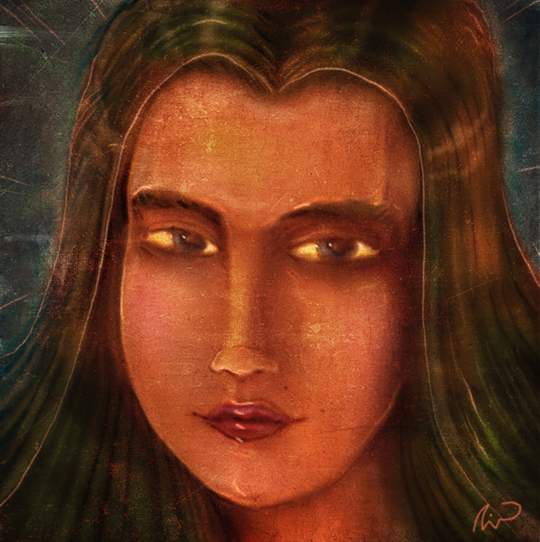 "Miss Pompeï" ancient art branding color pencil cover design draw dream girl illustration music painting pompei portrait vintage water ink