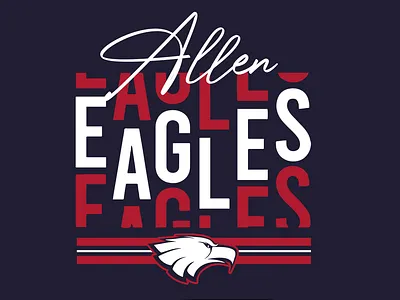T-Shirt Illustration - Allen Eagles design graphic design illustration print vector