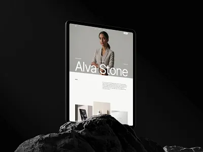 Alva - Carrd Portfolio and Link-in-Bio Template carrd carrd template one pager portfolio studiovibe web design