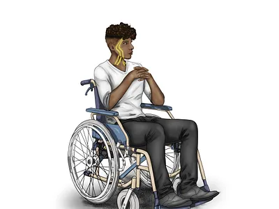 A smart guy boy character concept concept art digital drawing illustration young man