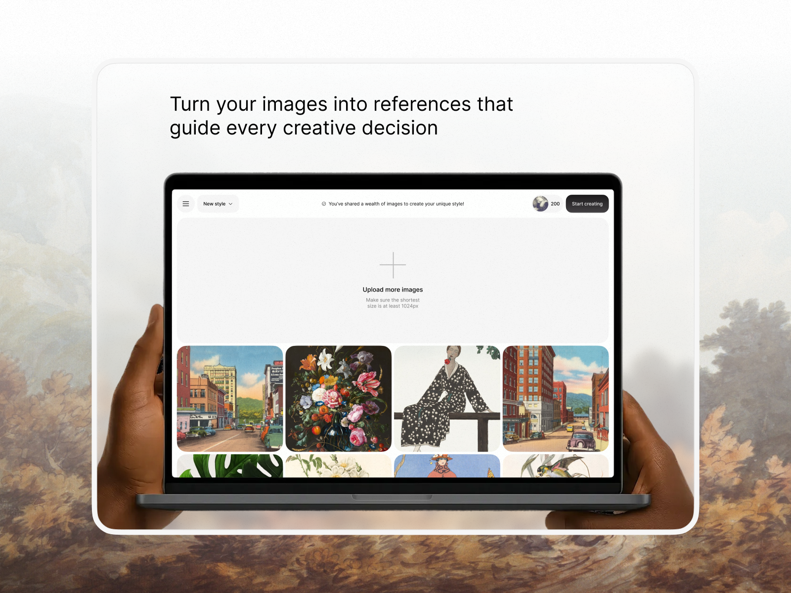 Showcase section ai animation app design branding component feature section graphic design illustration landing page mockup saas section ui vintage web design website